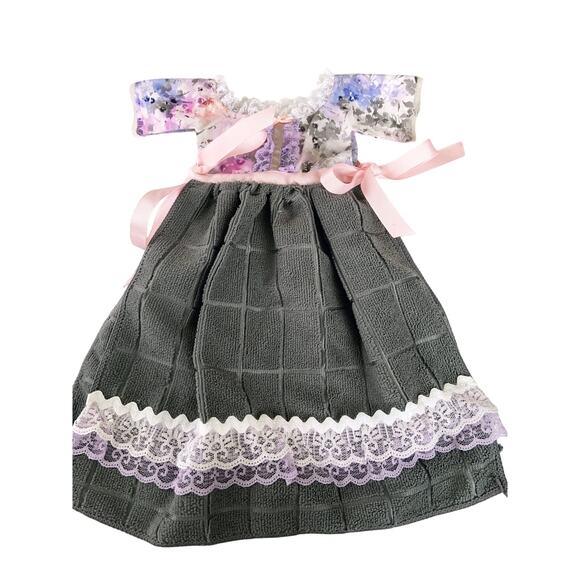 Oven Door Dress Dish Hanging Tea Towel - Picture 2 of 4